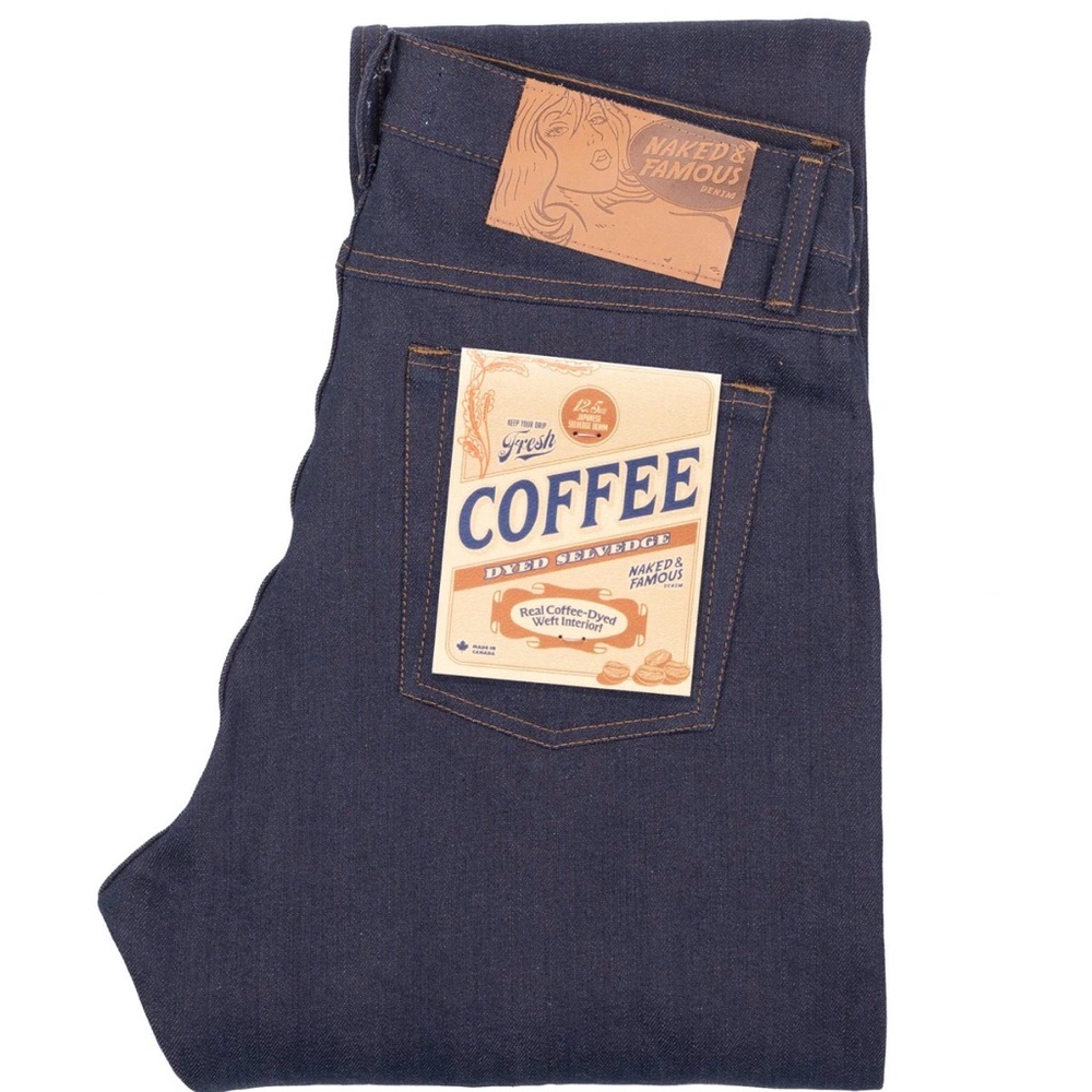 Naked & Famous Denim Coffee Dyed Jeans- Easy Guy